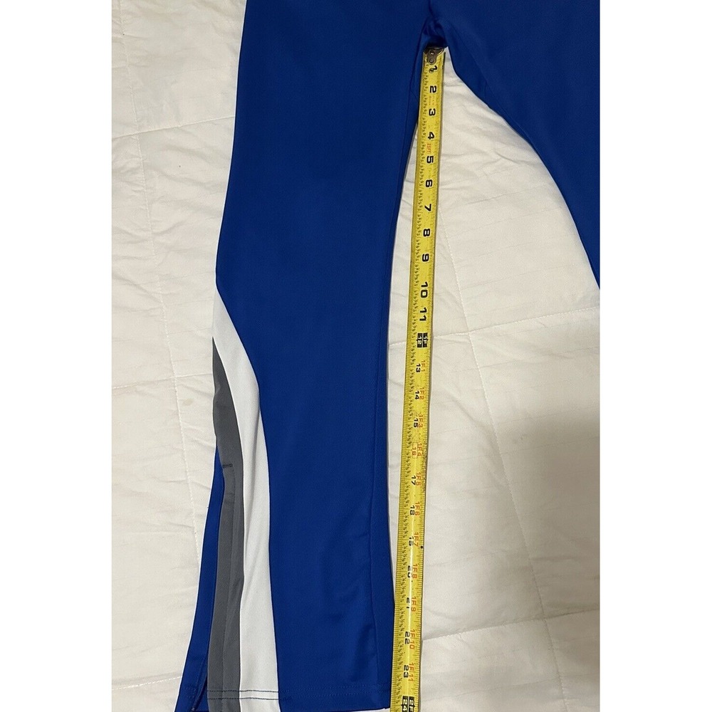 Holloway Girls Aerial Pant #229973 Girls Size M Medium Cheer Track Blue White - Picture 6 of 9